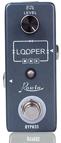 Rowin Looper Guitar Pedal Unlimited Overdubs 10 Minutes of Looping With USB to Import and Export Loop