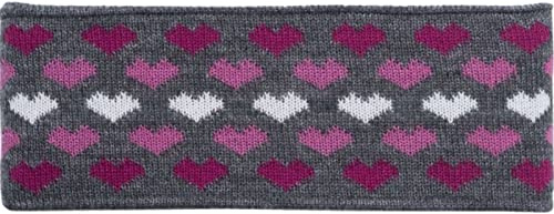 Eisglut Kinder Herzilein Kids Stirnband, grau mel., S 55-56cm EU
