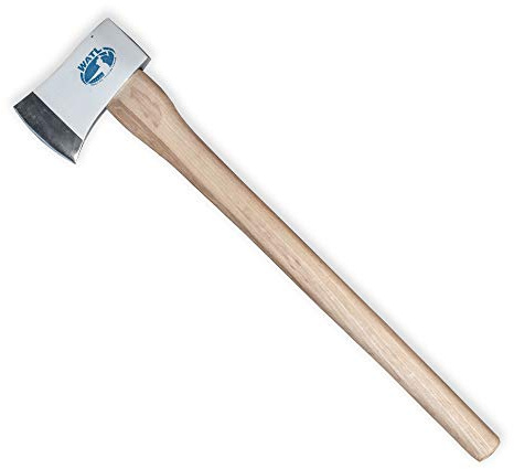 The Big Axe: World Axe Throwing League Premium Competition Throwing Axe & Multi-Purpose Camping Axe or Wood Splitting Axe with Hickory Wooden Handle