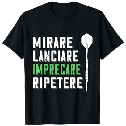 Freccette Dardo Darts Giocatore di Freccette Maglietta
