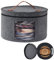 Hut-Aufbewahrungsbox mit Deckel, Bestcool 17-Zoll-Durchmesser Pop-Up-Hutboxen zur Aufbewahrung Große Runde Faltbare Stabile Reise-Hut-Organizer-Box Aufbewahrungstasche mit Griffreißverschluss