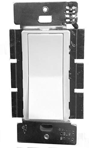ML-WS-R3 On/Off Decorator Style Rocker Switch, White, Low Voltage (12v, 24v, 48v, Millivolt) DC or AC, 2 Amp, Low Resistance, for Fireplace Controls, RV Lights, with Self Cleaning Contacts, 3-Way