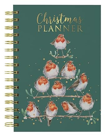 Wrendale Designs by Hannah Dale - Rockin’ Robin - Christmas Planner - 210mm by 170mm