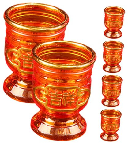 CALLARON 6pezzi Ciotola Per Offerte d Coppa Per Meditazione Buddista Contenitore Per Ciotola Sacra Per Decorazione Tazza Pratica Per