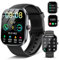 Reloj Inteligente Hombre Mujer, 2025 Nuevo Smartwatch con Llamadas Bluetooth, 1.91 Reloj Smart Watch con Pulsómetro/Monitor de Sueño/Podómetro, 110+ Modos Deporte, Pulsera Actividad para iOS Android
