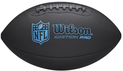 WILSON NFL Ignition Pro Eco Football, Schwarz, Offizielle Größe