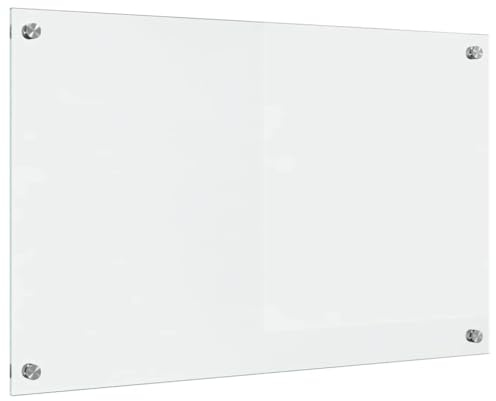 vidaXL Küchenrückwand Transparent 80 x 50 cm Gehärtetes Glas, Moderner, stabiler Küchenoberflächen-Style: Hitzebeständige Glasrückwand für coole Upgrades und modernen Flair
