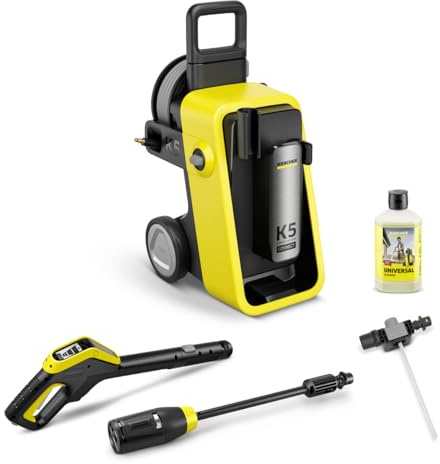 Kärcher - Rondella ad alta pressione K 5 Comfort Premium Connect; pressione 145 bar, portata 500 l/h, superficie 40 m²/h, peso 17 kg, tubo flessibile ad alta pressione, avvolgitubo, 4 in 1 Multi Jet
