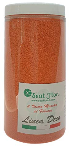 Sabbia colorata in barattolo da 500ml - 750 gr (ARANCIONE)