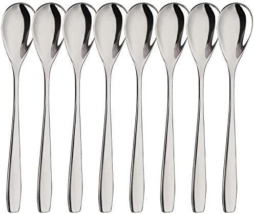 Leegg Eierlöffel aus Edelstahl für weich gekochte Eier Set Espressolöffel für Dessert Tee Kaffee