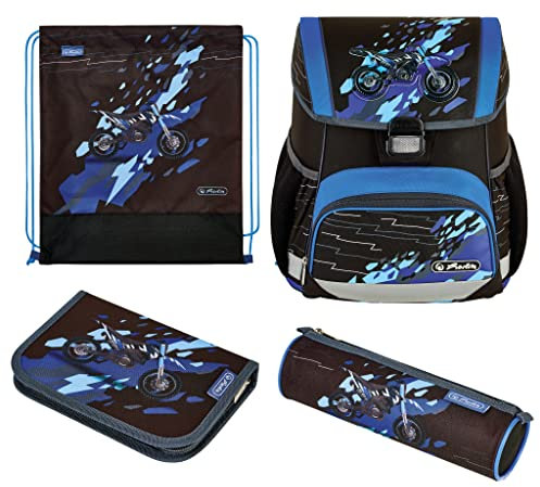 herlitz 50037414 Schulranzen Loop Plus, CamouCross, 1 Stück