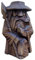 Odin Thor Harz Viking Statue, Harz Ornamente Kunst für Heim Dekoration (Tir-Einzelschwert)