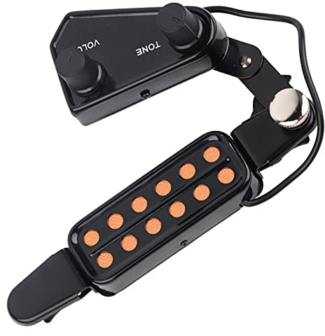 Tbest Pickup gitarr, pickup akustisk gitarr, gitarr pickup för akustisk gitarr, akustisk gitarr pickup, astik pickup 12-håls magnetisk pickup wan