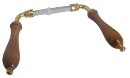 Dubois Industries Béquille Double Poire, 2 Portées, Fixation Goupille, 7mm x 100mm, Bois Noyer