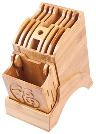 Messerblock Messerhalter Küchenmesserhalter Holz Kochmesser Lagerregal Bambus Messerblock Im Chinesischen Stil Geschirr Kochwerkzeuge Messerblock Ohne Messer