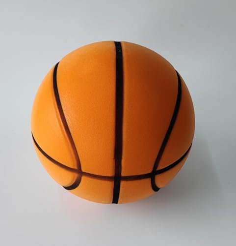 Aiyouwei Schwamm Slient Basketball No-Noise Schaum Ball Indoor Aktivität Ball Kickball Dodgeball(orange, 18cm)