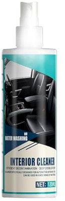 Detergente in schiuma per auto, detergente per interni auto, 120 ml, detergente per interni 'auto, schiuma detergente per sedili auto, soffitti, porte, cruscotti