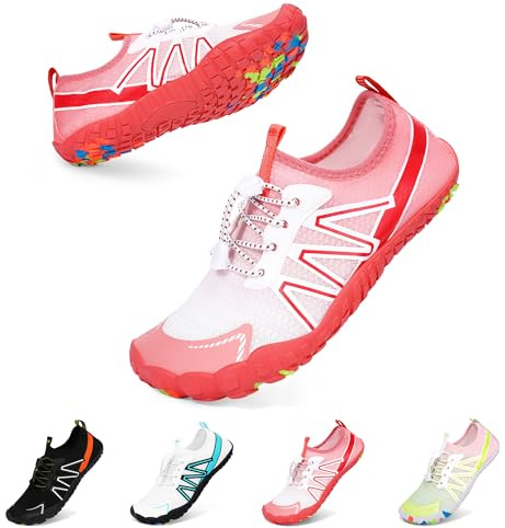 Bigzagger Chaussures pieds nus pour homme et femme Chaussures d'été à séchage rapide Chaussures aquatiques avec boîte à orteils large et semelle à talon nul Chaussures de bain Chaussures pieds nus