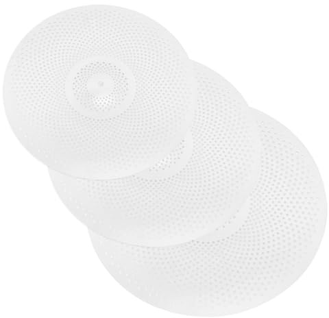 VICASKY Paquete de 3 cuencas de percusión accesorios para piezas de soporte de platillos para montar platillos para batería drompad práctica de choque musical aleación plata
