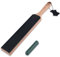 LEONTOOL 2 Stück Strop-Set aus Leder, doppelseitig, zum Schärfen von Paddeln, Block Sharpener mit Poliermasse, Messer, Stropping Tool, Set zum Polieren von Metalloberflächen, Leder
