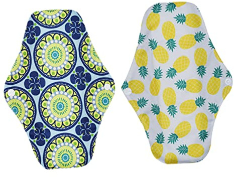 Beaupretty 2piezas Toallas Sanitarias Lavables y Reutilizables Compresas Menstruales De Tapete De Lactancia Ecológico