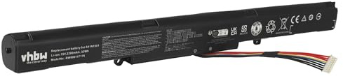 vhbw batteria compatibile con Asus N552VW-FY059T, N552VW-FW055T, N552VW-FW149T, N552VW-FY058T notebook (2200mAh, 15V, Li-Ion)