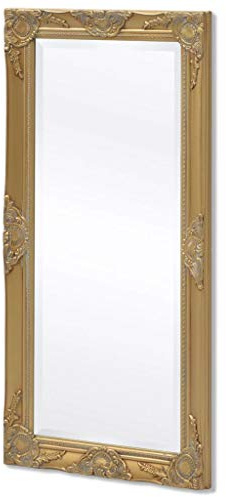 Festnight Wandspiegel im Barock-Stil Wand Spiegel Barockspiegel Flurspiegel Holzrahmen Spiegel 100 x 50 cm