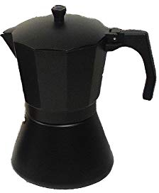 Marietti KC300N Caffettiera KICCA Alluminio induzione Nero 3 tazze