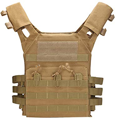 Blanketswarm Taktische Weste, verstellbare Camouflage-Kampfweste, Outdoor-Cs-Feldspiel, modulare Angriffsweste, Kampftraining,Erwachsene, grün