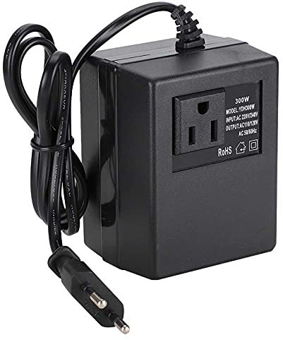 Adaptateur de Prise UE, convertisseur de Tension de transformateur de Puissance 300W AC 220V à 110V Adaptateur de Prise UE(220V)