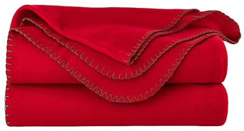 Tarrington House Fleecedecke 150x200cm Kuscheldecke Wohndecke + 1 HLKauf Notizblock