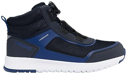 Viking Unisex Aerial Mid WP BOA Walking Shoe, Dark Blue/Cobolt, 41 EU