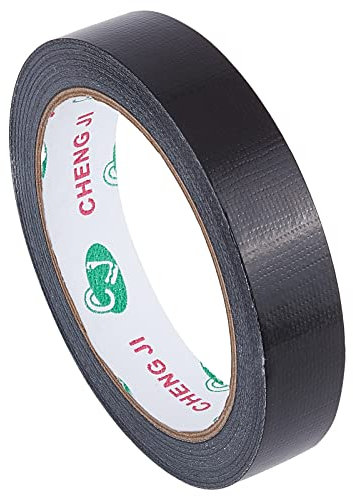 GORGECRAFT Ruban de Réparation de Reliure de 3/4,65.6 cm X (0),(6) m Ruban Adhésif en Tissu Noir Tissu de Sécurité Bibliothèque Livre Joint D'Étanchéité Ruban Adhésif pour Relieurs Charnière Canapé