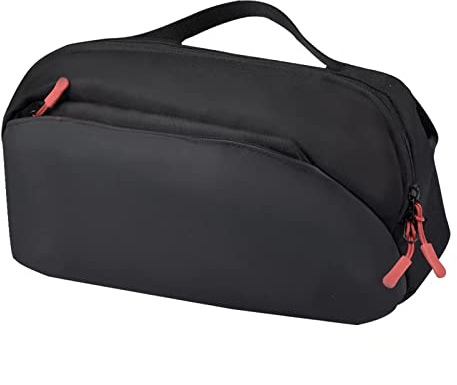 Szaerfa Bärväska för ROG Ally för Steam Deck för Switch spelkonsol/AC-adapter/dockningsstation och tillbehör, skyddande crossbody-väska för resor och hemförvaring, Svart, Väskorganiserare