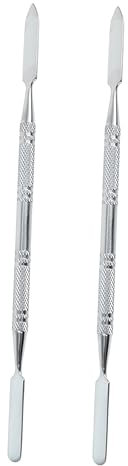 Angoily Lot De 2 Barres De Mélange De Maquillage En Acier Inoxydable Pour Pigments Pour Fond De Teint Fard À Paupières