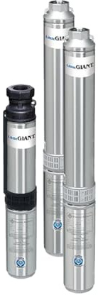 Little Giant LG12G05-2W1V 12 GPM, 4-Inch Deep Well Submersible Pump with Thermoplastic Discharge, Shut-off, Steel, 558290