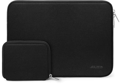 MOSISO 14 pollici Custodia Laptop, 14 pollici Borsa PC Compatibile con HP Lenovo Dell ASUS Acer, HP Stream, Dell Latitude, Lenovo IdeaPad, Neoprene Borse Computer con Custodia Piccola, Nero