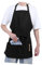 GLEAVI Backschürze Mit Taschen Schwarz Kochschürze Für Herren Küche Kochen