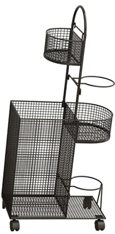 F Fityle Support de rangement pour ballons d'intérieur, support de basket-ball, étagère de rangement pour ballons de basket, chariot à roulettes pour tapis