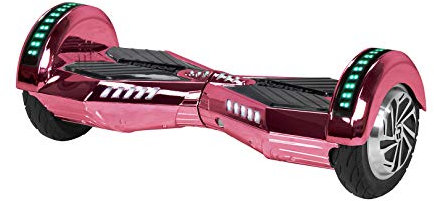 Robway W2 Hoverboard | 𝐃𝐀𝐒 𝐎𝐑𝐈𝐆𝐈𝐍𝐀𝐋 ® Hoverboards für Kinder Jugendliche & Erwachsene - APP Steuerung - 𝟮 x 𝟯𝟓𝟬 Watt Motoren - Self-Balance Funktion - Bluetooth (Pink Chrom)