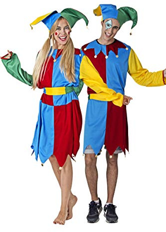 Costumizate! Disfraz de Bufón adulto especial para fiestas de disfraces y carnaval talla unica