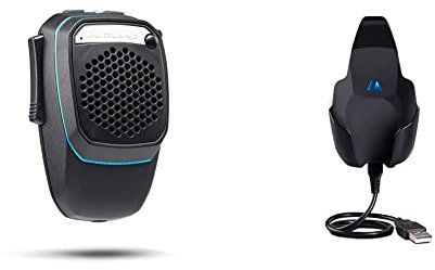 Midland C1363 Radio and CB Wireless Dual Mike with Analog and Digital Mode with Bluetooth Connection & C1364 DOCKING STATION - FOR DUAL MIKE WIRELESS,Black