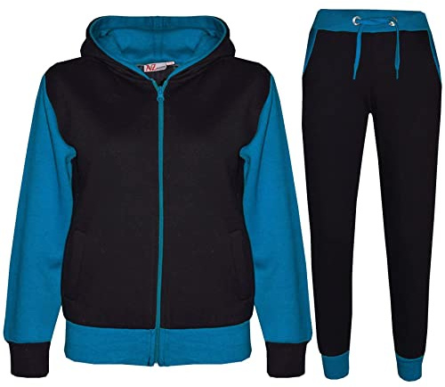 A2Z 4 Kids Hooded Tracksuit Jogging Suit Fleece Top Bottom Set Youth