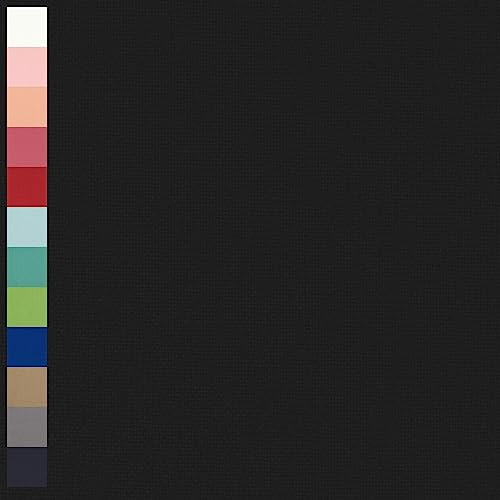 Canvas Stoff Fabian aus 100% Baumwolle, Leinenoptik, uni schwarz (Länge am Stück: ab 0,50m / Breite: 140cm)