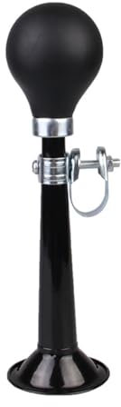 Cycling Classic Air Horn 2.2 inch Metal Bike Horn Traditional Portable Cycling Bicycle Hooter Bugle Trumpet Squeeze Rubber Bulb for Most Bicycles Recreational vehicles (black)