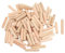 QUARKZMAN 120 tasselli in legno, 1/4 x 1-3/16, bastoncini di legno, perni di collegamento per mobili, tasselli in legno con scanalatura per artigianato, progetti fai da te