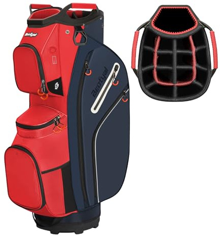 Beutyal Golf Cart Bag 15 Way Organizer Divider Top Golf Club Cart Bag for Men Women with Cooler, Handles and Rain Cover