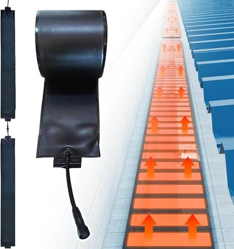 Graphene Roof Snow Melting Mat,Gutter Heater for Roof,Heated Roof Mats,Prevent Ice Dams for Roofs and Gutters,Rapid And Even Heating For Roof De-Icing,Outdoor Snow Removal Pad(1.5M)