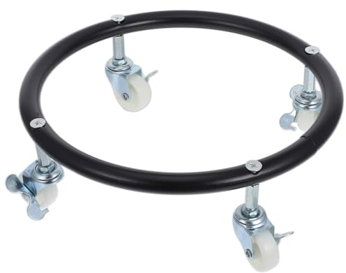 SOIMISS Supporto Mobile per Bombola Gas con Ruote e Freno Vassoio Porta Bombola Propano per Cucina e Esterno Base Stabile Antiscivolo per Serbatoio Gas Facilmente Trasportabile