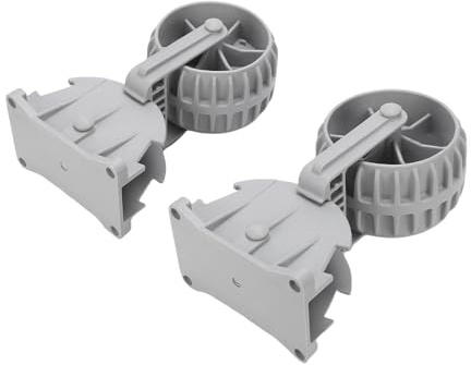 AMONIDA Inflatable Boat Launching Wheel Set Durable Plastic Locking Wheels for Dinghy Towing on Beach or Sidewalks 2 Pack